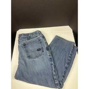 Ariat FR M3 Jeans Mens 46x30 Loose Straight Light Blue Denim Work Fire Resistant